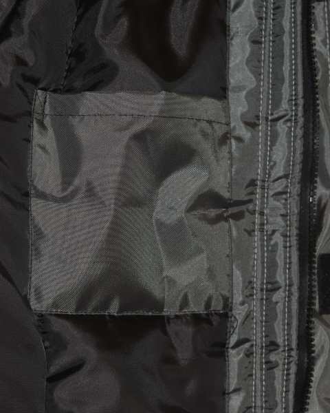 Куртка "ФАВОРИТ" зимняя тёмно-серая с черным тк. Оксфорд (ЧЗ)