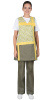 Комплект "ГАЛАТЕЯ" женский: фартук, брюки оливковый с желтым (ЧЗ)