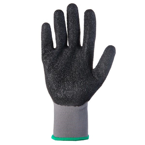 JL061 Защитные промышленные трикотажные перчатки из синт. пряжи цв. серый/черн. 