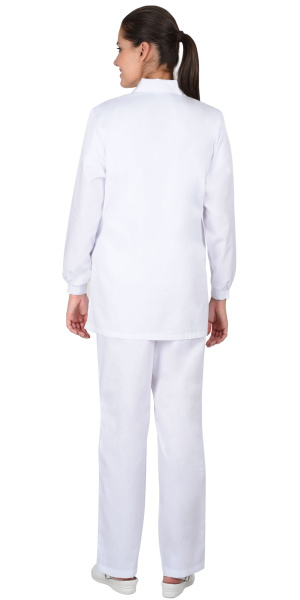 Костюм "ВАЛЕНСИЯ" женский: куртка, брюки, белый (ЧЗ)