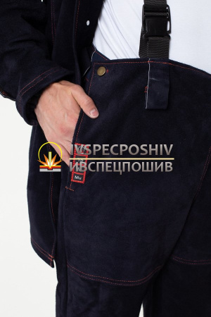 Костюм сварщика ЭТНА цельноспилковый арт. 0161