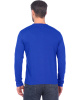 Футболка длинные рукава васильковая 160г/м2, (М-63)