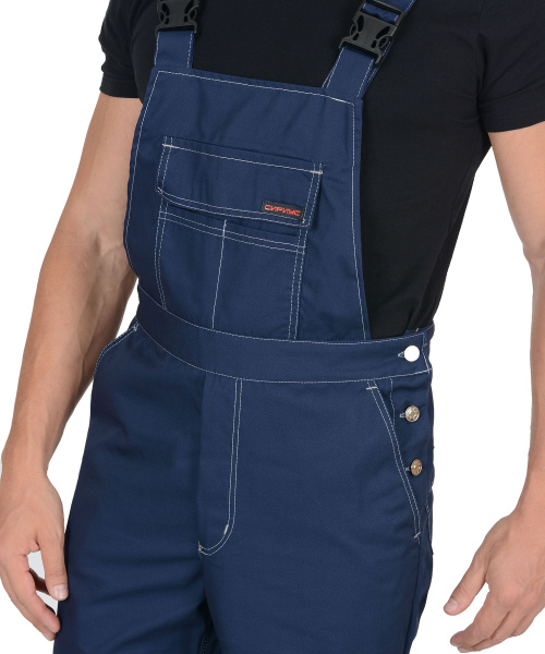 Полукомбинезон "КЛАССИКА" цв. т. синий, тк.Rodos (245 гр/кв.м) (ЧЗ)