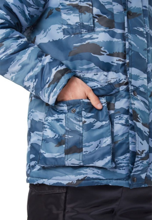 Куртка мужская "Охрана " зимняя кмф серый "вихрь" (ЧЗ) КУР606-К029 URSUS