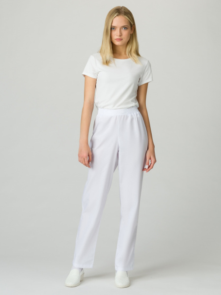 Брюки женские Классик (тк.ТиСи), белый (ЧЗ)