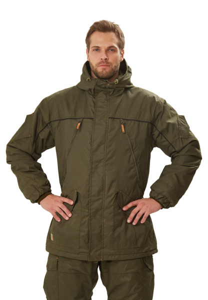 Костюм демисезонный "ГЕРКОН-ВЕСНА/ОСЕНЬ" куртка/брюки цвет: олива, ткань: Таслан Добби