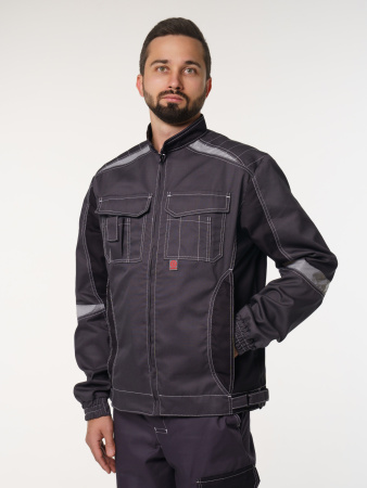 Куртка мужская Фаворит-Мега №116 серый с черный (ЧЗ)