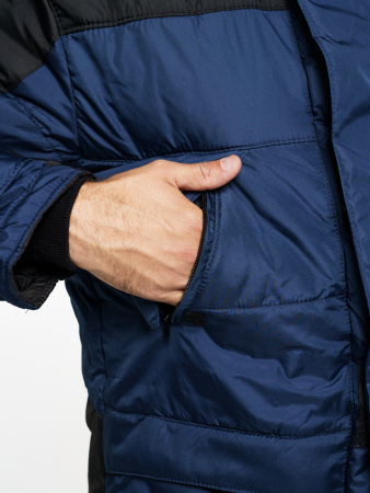 Куртка "ЕВРОПА" дл.,синяя с чёрным (ЧЗ)