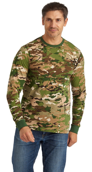 Футболка кмф с длинными рукавами "Мультикам", URSUS ФУТ505-К18