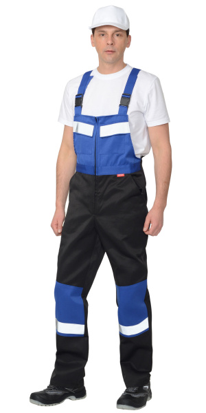 Костюм "Орион": куртка, п/комб. чёрный с васильковым и СОП  (распродажа) (ЧЗ)