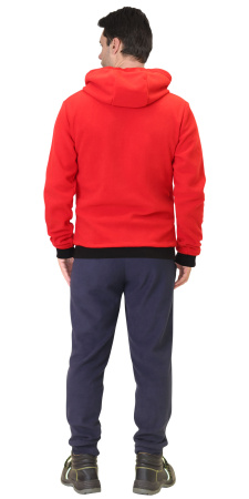 Толстовка флисовая красная