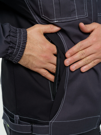 Куртка мужская Фаворит-Мега №116 серый с черный (ЧЗ)