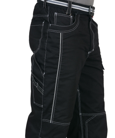 Брюки "Престиж" цв.черный, тк.Rodos (245гр.кв.м)