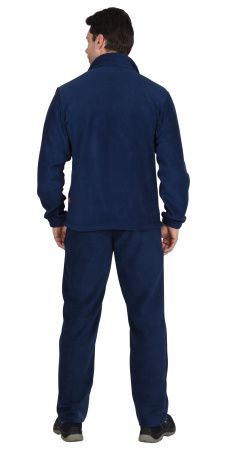 Куртка флисовая 260 г/кв.м. мужская тёмно-синяя 
