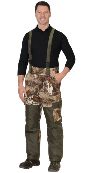 Костюм "ГОРКА" зимний: куртка дл., брюки (тк.CROWN-230) КМФ "Серый мох"