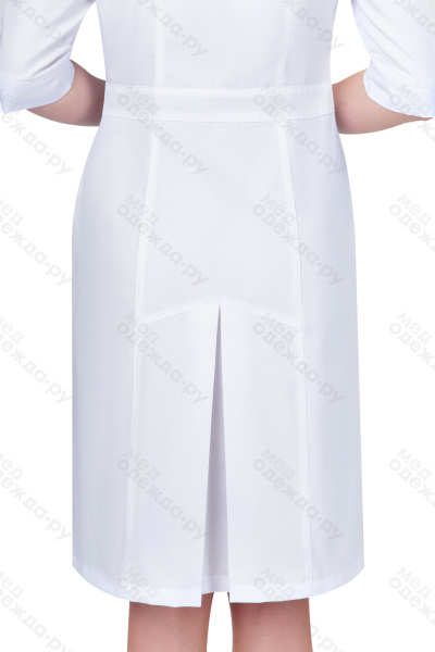 Халат женский №278 (тк.ТиСи) DoctorBIG, белый/красный (0/24) (ЧЗ)