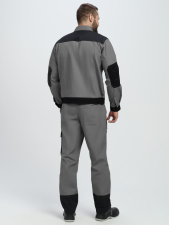 Костюм Вестгард-1 (тк.Канвас,260) брюки, т.серый/черный