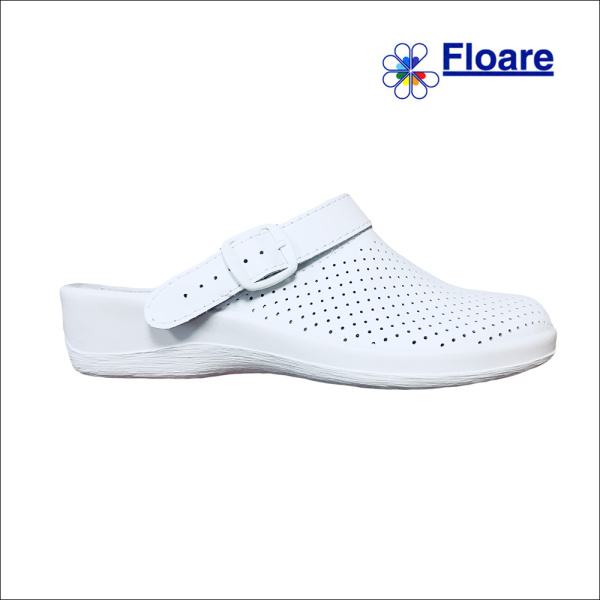 Сабо женские, белые, арт. 69530108 ЛЕРА нат. кожа, нат. стелька Молдшуз