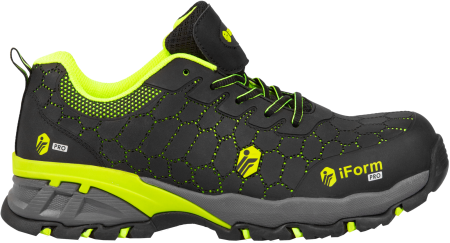 Полуботинки iForm® PRO (ПРО) с КП, черный-зеленый, ПОЛ 055