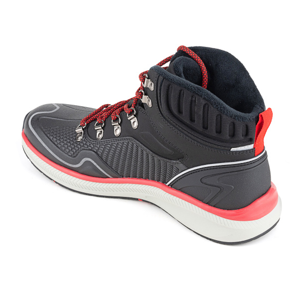 Ботинки ТПУ, кожа, текстиль, подошва ЭВА/резина ELKLAND мод. 164 черный/красный/белый