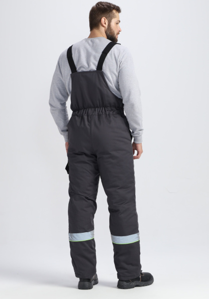 Костюм зимний Ховард (тк.Смесовая,240) п/к, т.серый/черный/лимонный (ЧЗ)