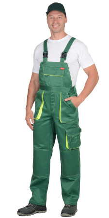 Полукомбинезон "CROWN" зеленый с неоновым